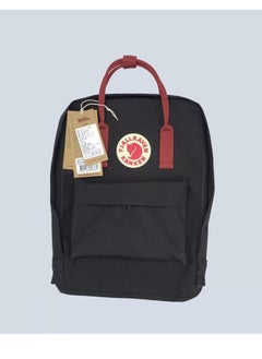 Fjallraven Kanken Classic Casual Backpack Back to School Bag 16 Inches Black/Red  - Image 2
