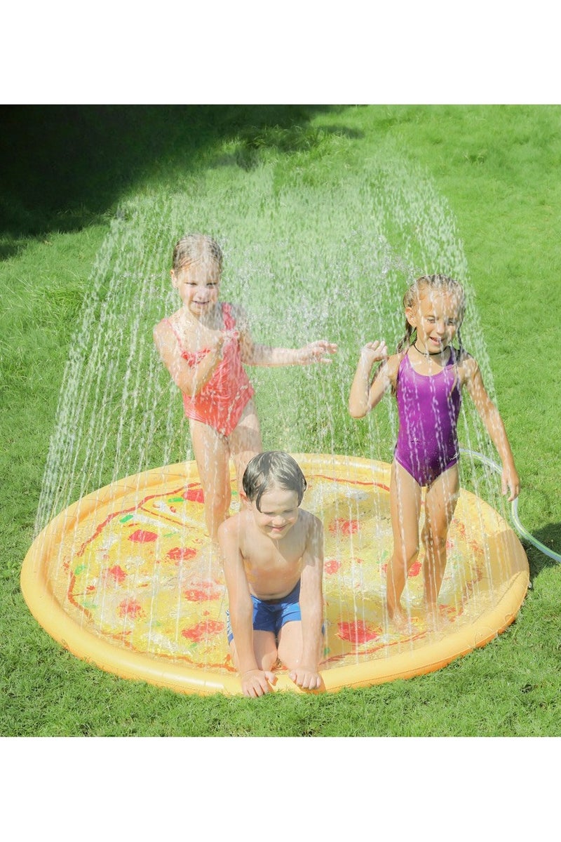 Outdoor Splash Pad Sprinkler Play Mat for Toddlers and Kids – PVC Water Spray Play Pool, Baby Wading Pool for Summer Outdoor Fun - Image 1