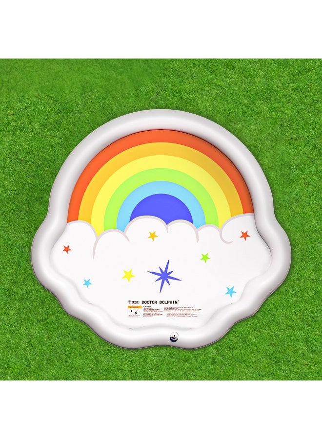 Outdoor Splash Pad Sprinkler Play Mat for Toddlers and Kids – PVC Water Spray Play Pool, Baby Wading Pool for Summer Outdoor Fun - Image 5