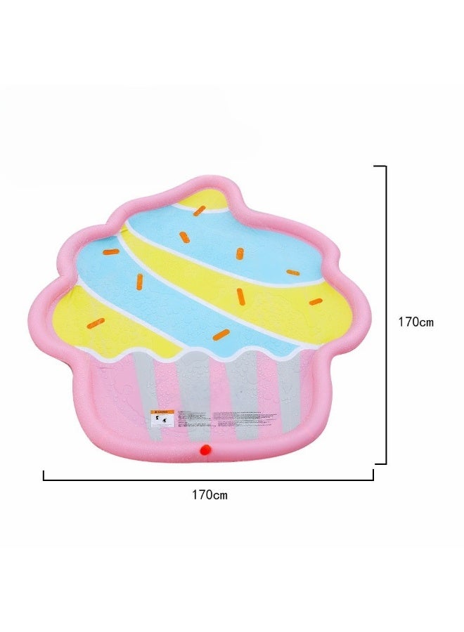 Outdoor Splash Pad Sprinkler Play Mat for Toddlers and Kids – PVC Water Spray Play Pool, Baby Wading Pool for Summer Outdoor Fun - Image 4