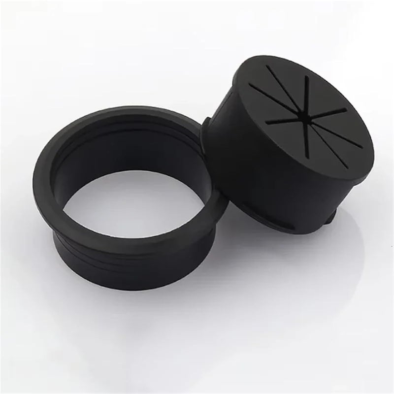 80mm Gray 20Pcs Desk Cable Grommet Hole Cover ABS Plastic Round Cable Box Organizer - Image 5