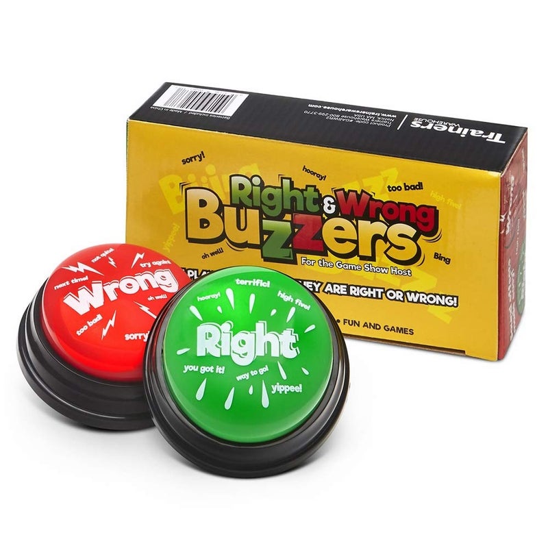 Trainers Warehouse Right Wrong Answer Buzzers 2 pcs New Improved - Image 4