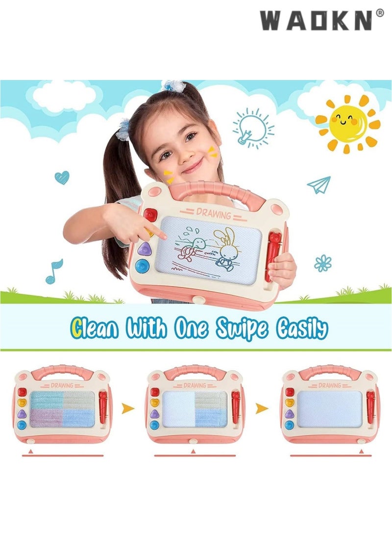 WAOKN Magnetic Drawing Pad & Doodle Board for 1 to 2 Year Old Kids - Educational Learning Toys That Foster Creativity & Fine Motor Skills for 1, 2, & 3 Year Olds - Perfect Gift for Little Explorers' Birthdays & Developmental Milestones  - Image 4