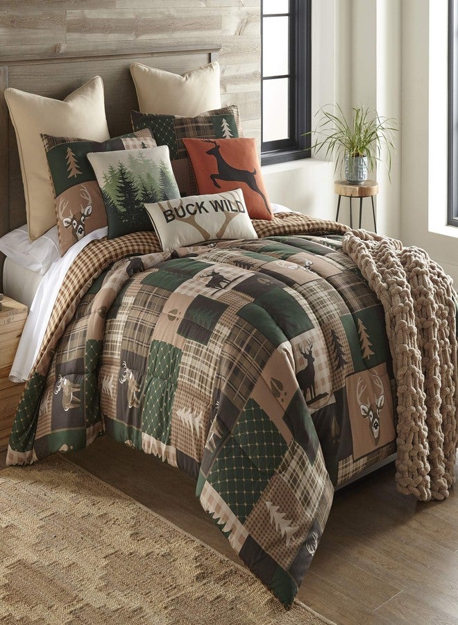 دونا شارب وسادة دونا شارب - وسادة زينة بنمط غابة خضراء متعددة الطبقات - مربعة - Image 4