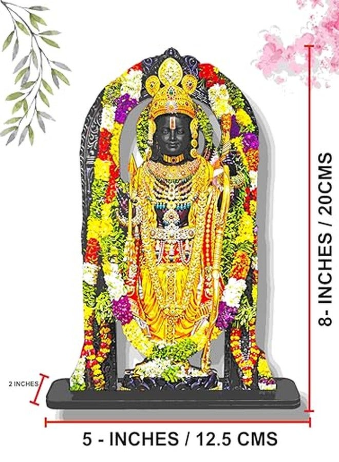 SAF Engineered Wood Ram Lalla MDF Cutout of Ram Lalla Statue in Ayodhya Mandir (2D, Idol Home Decor, Divine, Big Size Ram Lalla Statue 8 Inch X 5 Inch Ram-Color-8X5, Fantasy, Multicolor) - Image 3