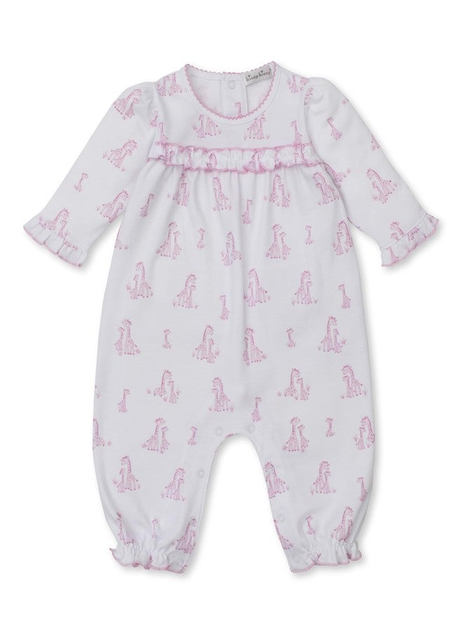 Kissy Kissy Baby Girls Infant Giraffe Grace Print Playsuit-Pink-6-9 Months