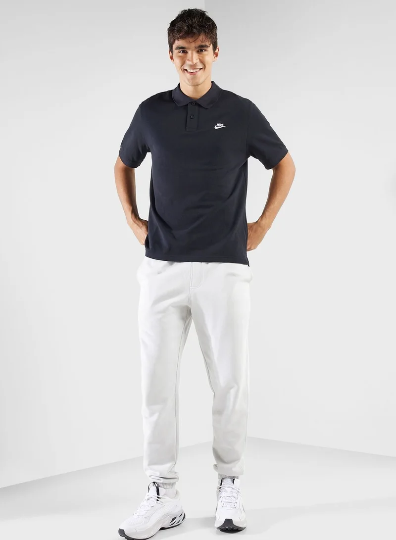Nike BLACK/(WHITE) M NK CLUB SS POLO PIQUE for Men | Best Price UAE