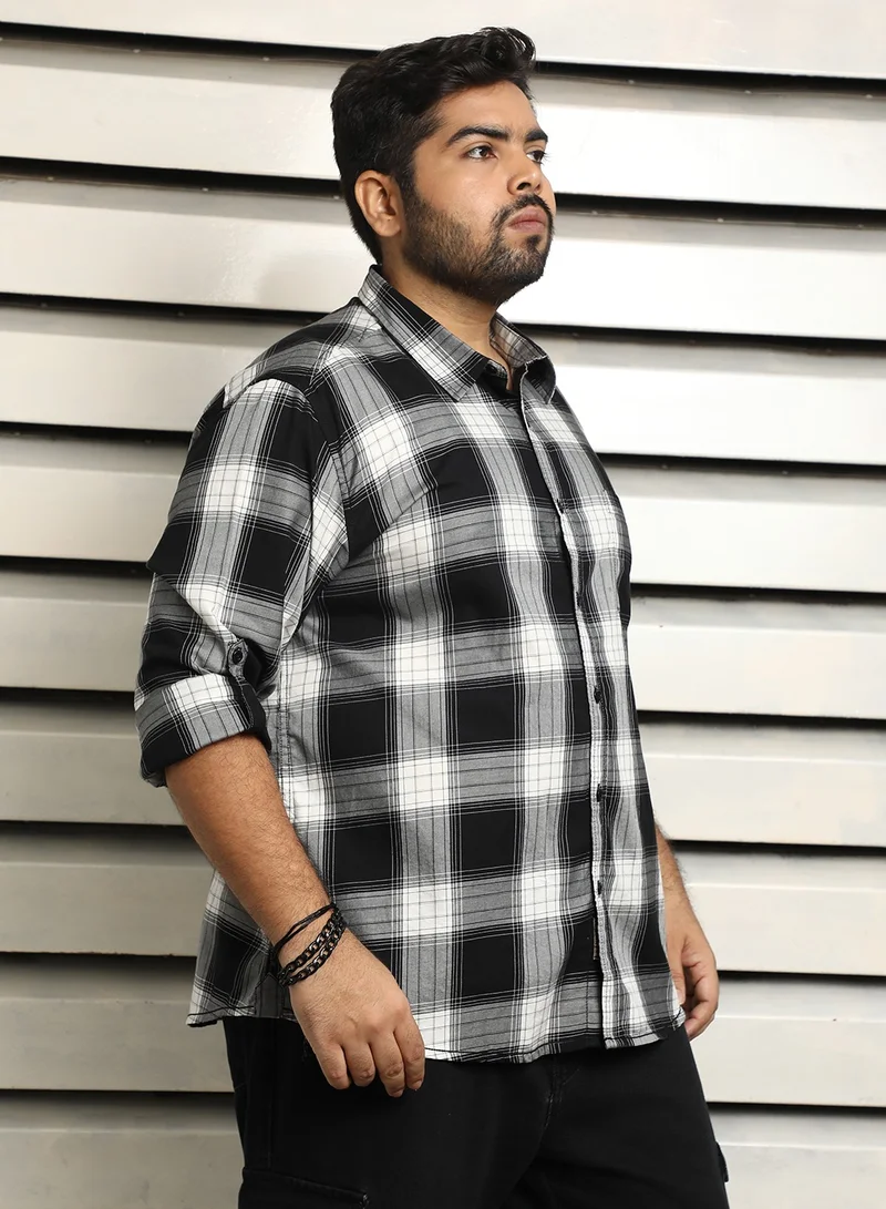HIGH STAR Regular Fit Multicolor Check Shirt for Men with Full Sleeves