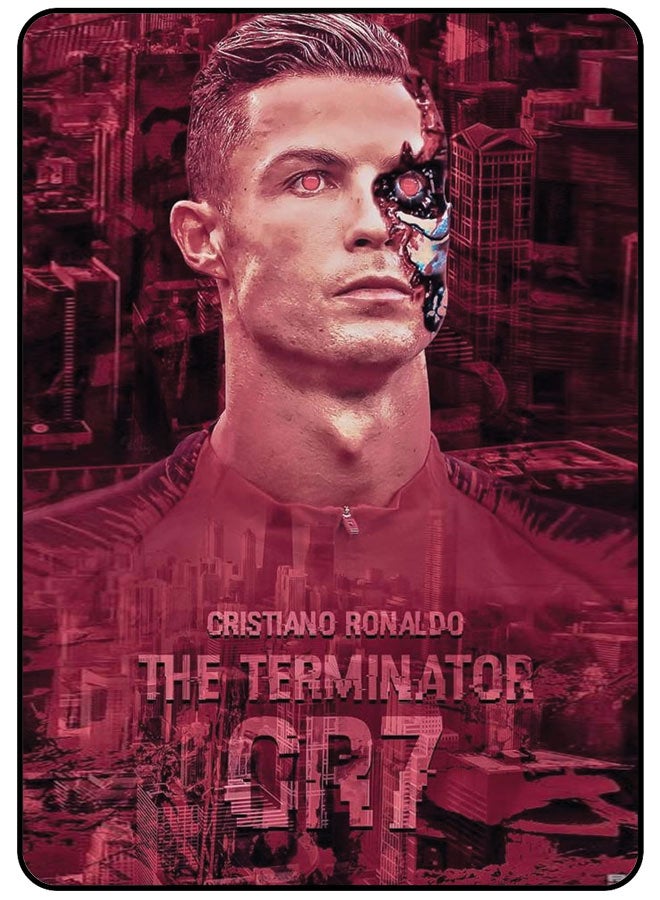 EYE CATCH Protective Case Cover For Samsung Galaxy Tab S9 Plus Cristiano Ronaldo The Terminator CR7 - Image 1