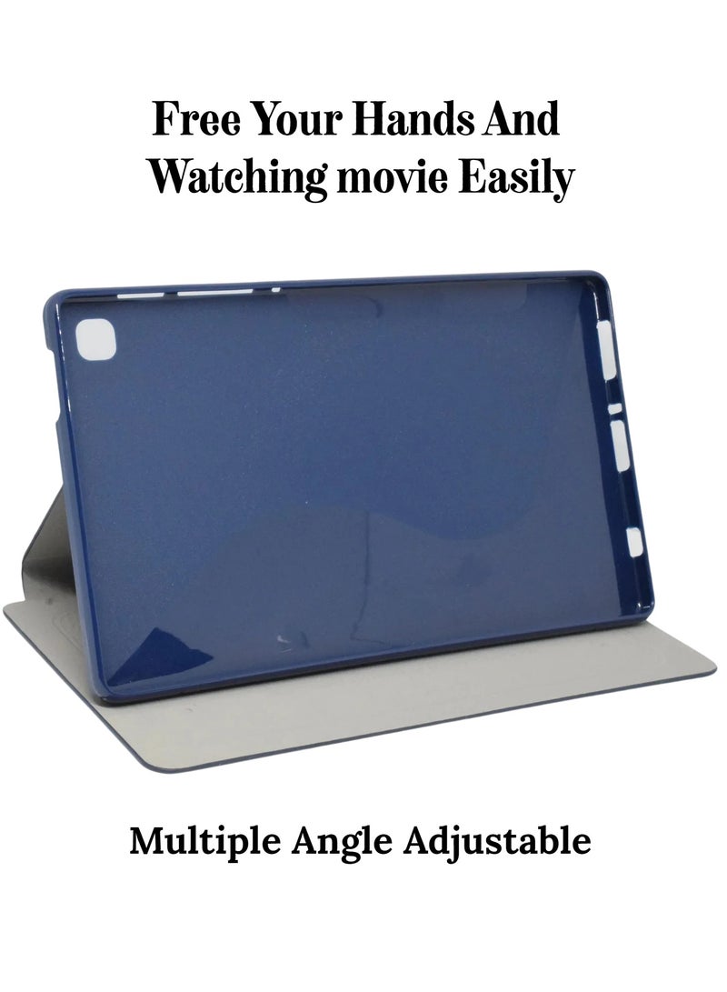 Kaku A7 Lite Kaku Case, Leather Protective Flip Case Cover For Samsung Tab T220/T225 Mid Night Blue - Image 2