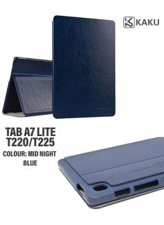 Kaku A7 Lite Kaku Case, Leather Protective Flip Case Cover For Samsung Tab T220/T225 Mid Night Blue  - Image 1