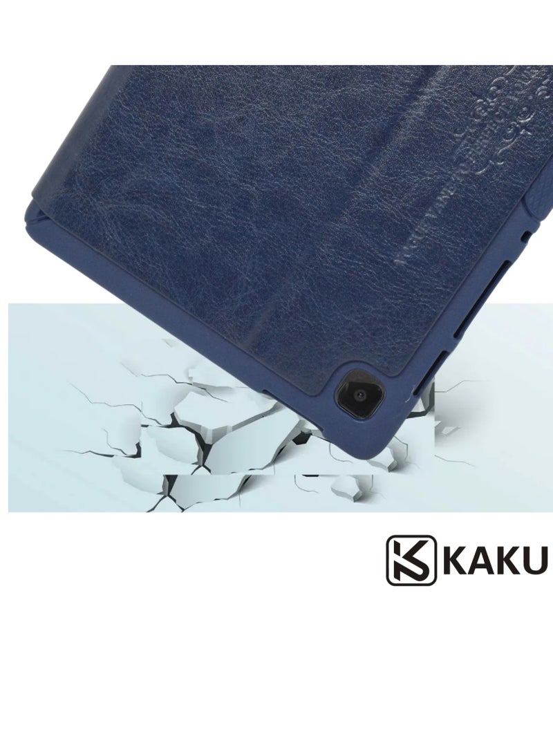 Kaku A7 Lite Kaku Case, Leather Protective Flip Case Cover For Samsung Tab T220/T225 Mid Night Blue - Image 4