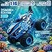 BEZGAR Remote Control Monster Truck Shark Monster Truck Toys with 360 Spins and Drifting 116 Scale RC Car with Light and Music Remote Control Car for Boys 47 Kids Christmas Birthday Gifts - Image 4