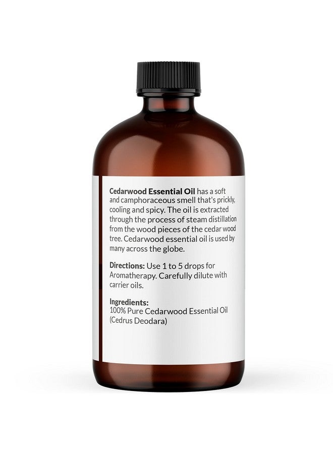 NaturoBliss NaturoBliss 100% Pure Cedarwood Essential Oil Therapeutic Grade Premium Quality (4 fl. oz) with Glass Dropper, Perfect for Aromatherapy - Image 1