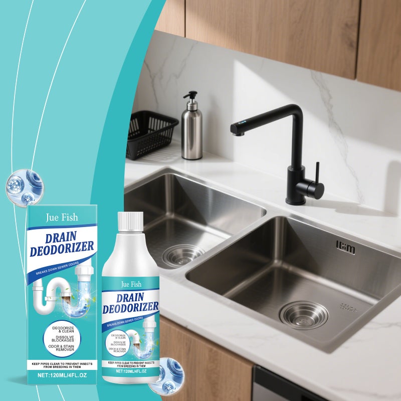 Jue Fish Pipe Unblocking Agent Cleans Dirt And Removes Stains Kitchen Bathroom Pipe Fresh And Smooth Cleaner - Image 2