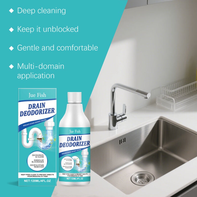 Jue Fish Pipe Unblocking Agent Cleans Dirt And Removes Stains Kitchen Bathroom Pipe Fresh And Smooth Cleaner - Image 5
