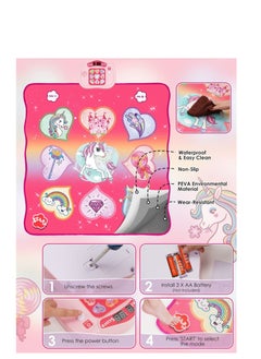 Excefore Unicorn Dance Mat Toys, Dance Musical Play Mat with 5 Game Modes& 8 Built-in Songs, Play Mat with LED Lights, Adjustable Volume, Suitable for 3 -6+ Year Old Girl Kid  - Image 4