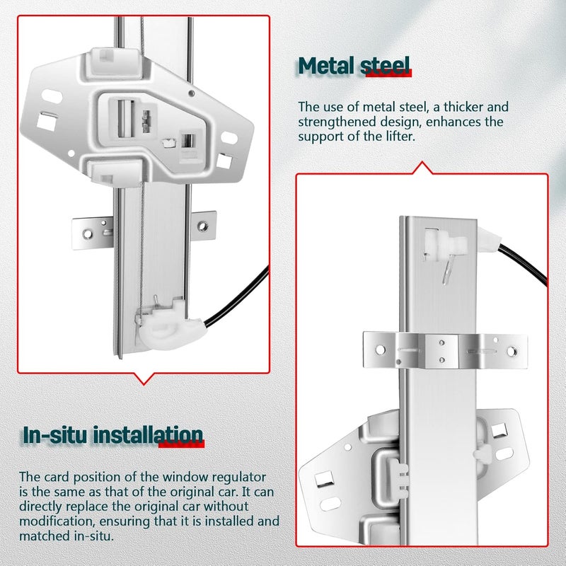 FINDAUTO Power Window Regulator with Motor for 2003-2008 Honda Pilot - Rear Right Passenger Side - Image 5