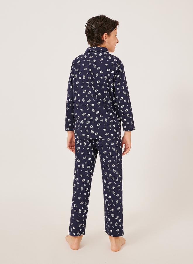 Styli All-Over Daisy Print Long Sleeve Shirt and Pyjama Set  - Image 5