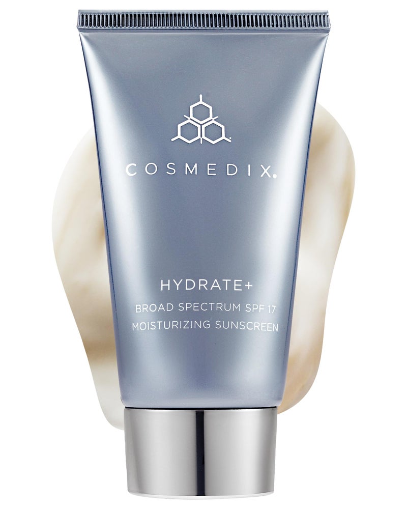 COSMEDIX Hydrate Plus Sunscreen with Broad Spectrum SPF 17 - Moisturizing Face & Body Sun Screen for Travel & Daily Skin Care - Sunblock for Skin Elasticity, Dewy & Radiant Glow, No White Cast - Image 1