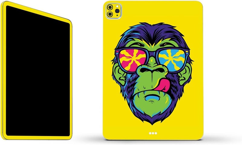 مايتي سكينز غلاف فينيلي قوي من MightySkins متوافق مع Apple iPad Pro 11" M2 الجيل الرابع (2022) - تصميم Hypno Chimp | واقي، متين، وفريد من نوعه | سهل التطبيق | مصنوع في الولايات المتحدة الأمريكية - Image 1