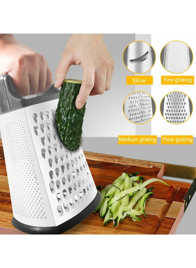 Oasisgalore - Box Grater for Kitchen Four Sided Cheese Grinder - Image 1