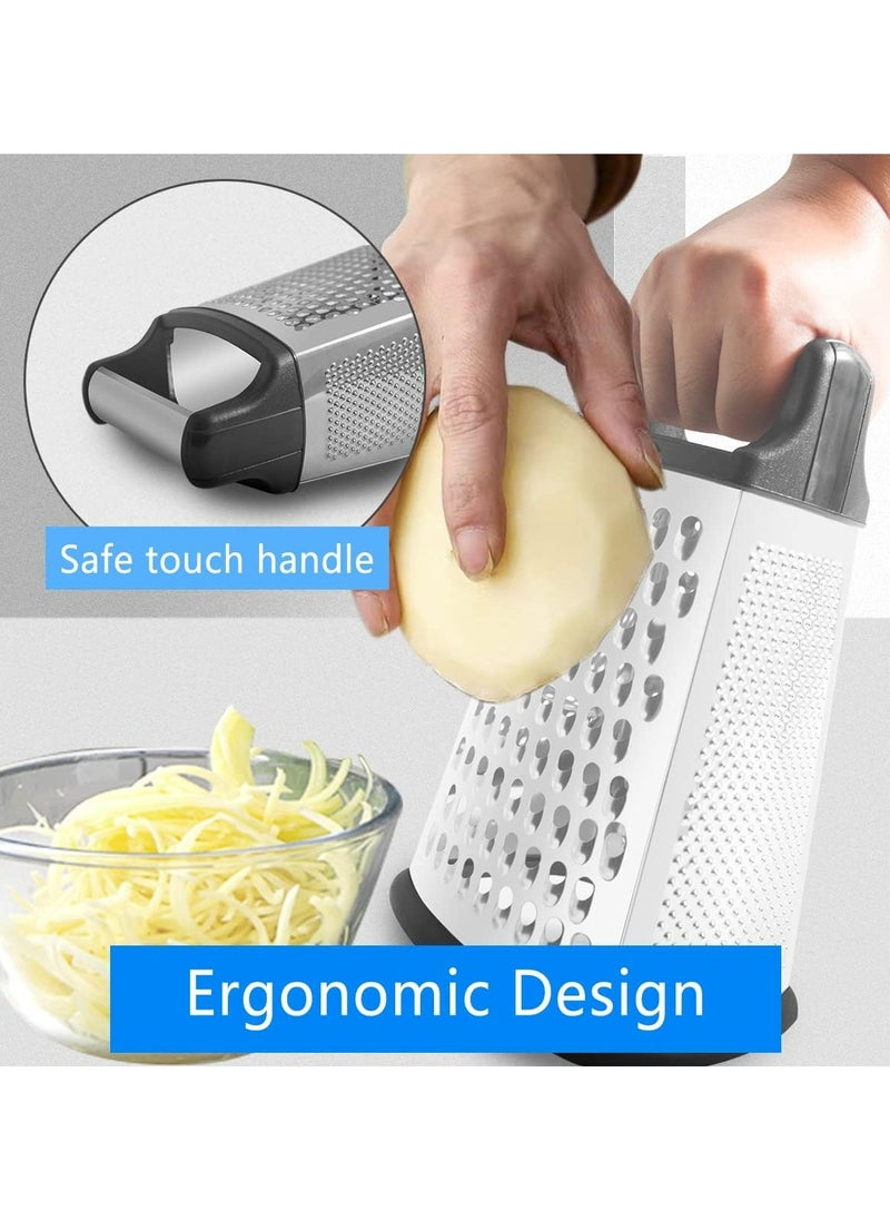 Oasisgalore - Box Grater for Kitchen Four Sided Cheese Grinder - Image 1