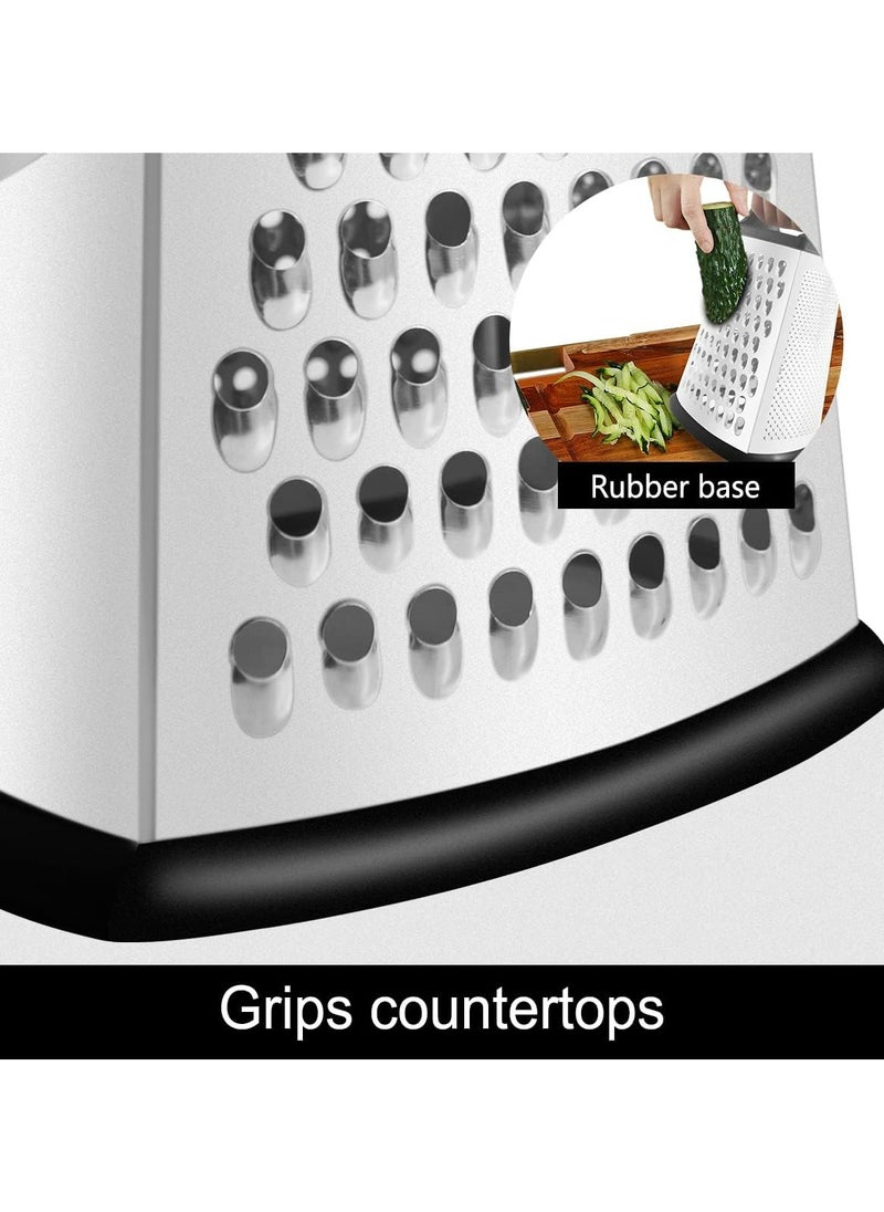 Oasisgalore - Box Grater for Kitchen Four Sided Cheese Grinder - Image 1