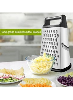 Oasisgalore Box Grater for Kitchen Four Sided Cheese Grinder  - Image 5