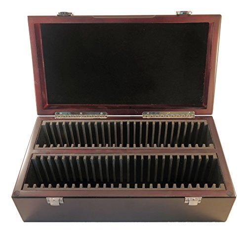 Guardhouse Certified Coin Wood Dark Mahogany Finish FiftyCoin StorageDisplay Box for PCGSNGCPremierUrsae Minoris Style Holders - Image 1