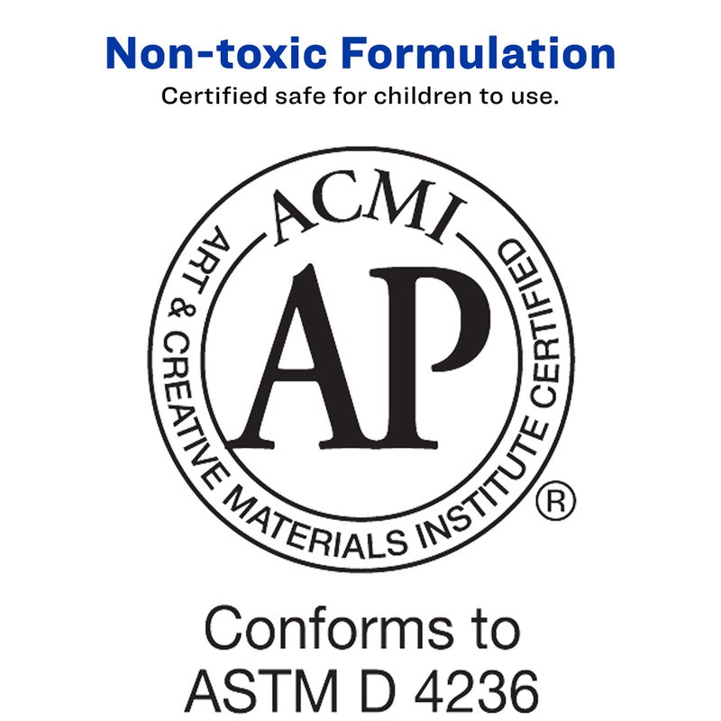 Avery Glue Stic, Disappearing Purple, Washable, Non-Toxic, 1.27oz, 6 Glue Sticks, 2-Pack, 12 Total (10222) - Image 4