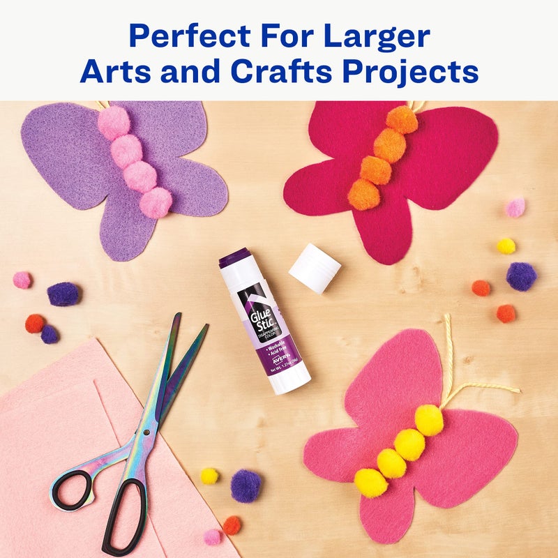 Avery Glue Stic, Disappearing Purple, Washable, Non-Toxic, 1.27oz, 6 Glue Sticks, 2-Pack, 12 Total (10222) - Image 3