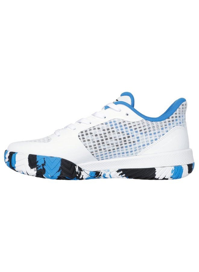 SKECHERS Women's Go Train Arch Fit Viper Court Pro-Pickleball Sneaker, White/Blue, 39.5 EU - Image 2