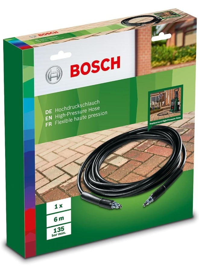 BOSCH - Bosch Home And Garden High Pressure Hose - (6M) Aquatak High Pressure Washer Accessory F016800360 Black - Image 1