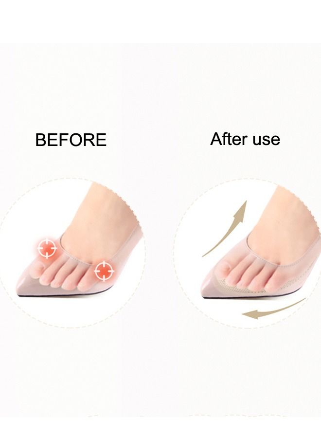 6Pcs Metatarsal Pads for Women Anti-Sliding Pads for Open Toe Shoes Ball of Foot Cushions Shoe Filler All Day Pain Relief and Comfort Reduce Foot Slip Ball of Foot - Image 2