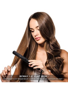 Tornado Keratiner 240℉ Portable Hair Straightening Ceramic Flat Iron Black With Rotatable Power Cord 1 Min Fastheat  - Image 4