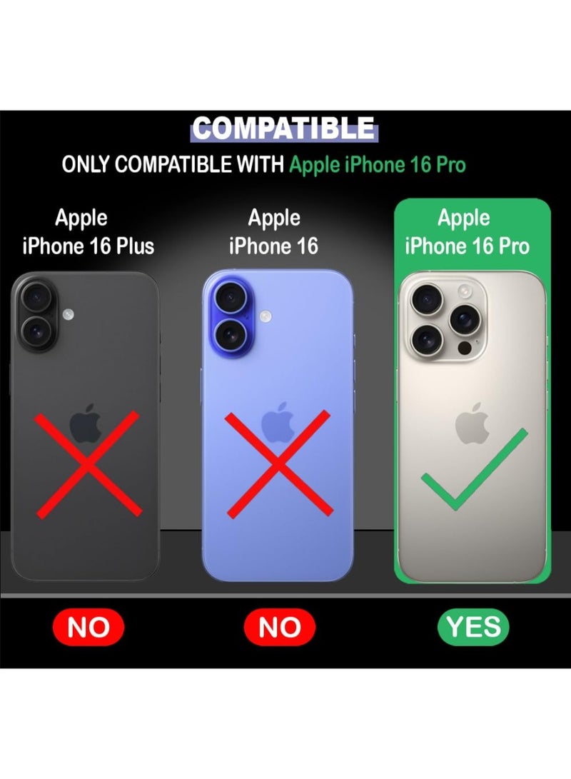 Line Ultra-Hybrid Crystal Clear Back Case Cover for iPhone 16 Pro | Shockproof Design | Camera Protection Bump | Hard Clear Back | Bumper Cover Case for iPhone 16 Pro (PC & TPU, Transparent) - Image 2