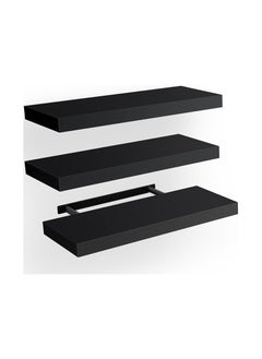 co arma A set of 3 easy-to-install hanging wall shelves, 25,40,60 cm  - Image 3