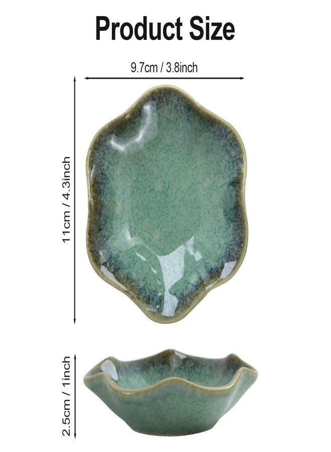 DSIOHFEI 3pcs Jewelry Dish, Ceramic Ring Dish Tray for Women, Small Trinket Tray Key Bowl, Decorative Plate for Earrings Rings Necklaces Keys, Ring Holder for Women Friends Sisters Mother - Image 2