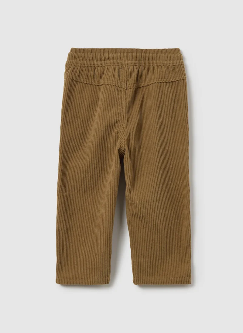 Ovs BROWN NEWBORN TROUSERS REGULAR FIT