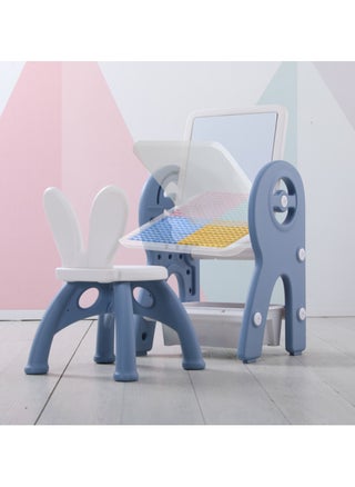 2 in 1 Kids Activity Table and Chair Set with Building Block Table,  Erasable Magnetic Graffiti Drawing Board, 360° Rotatable with Storage Box, 40*33*70cm - pzsku/Z48A9C2401FE9BDA16E7DZ/45/_/1704964190/7f4d9710-20f3-45ff-817b-13aee8633185
