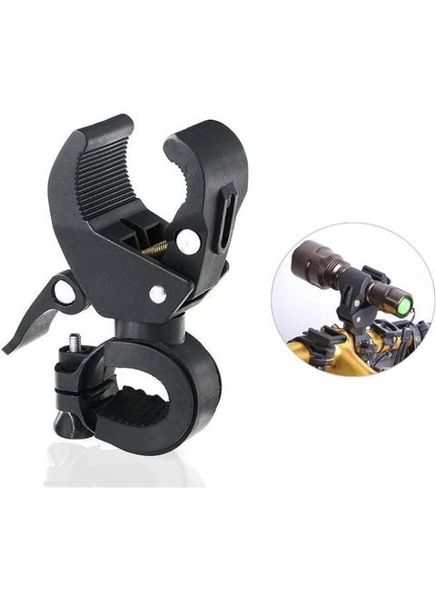 Bicycle Handlebar Mount LED Flashlight Torch Clip Mount Holder