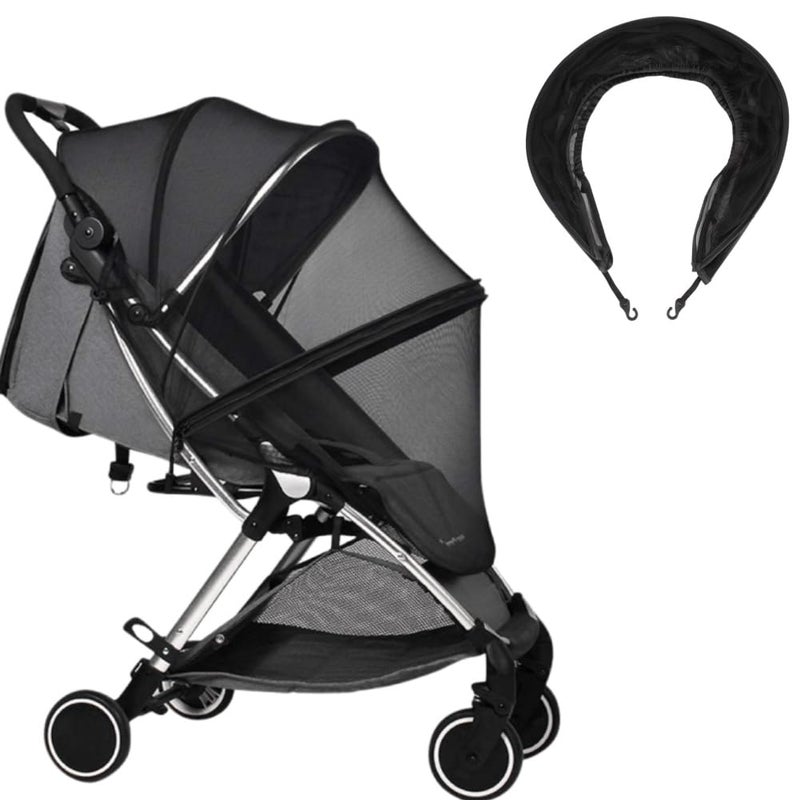 IBLUELOVER Stroller Sun Shade and Mosquito Net See Through Beach Walking Outdoor Accessory Breathable Mesh Protective Cover for Strollers Bassinets Car Seats - Image 1