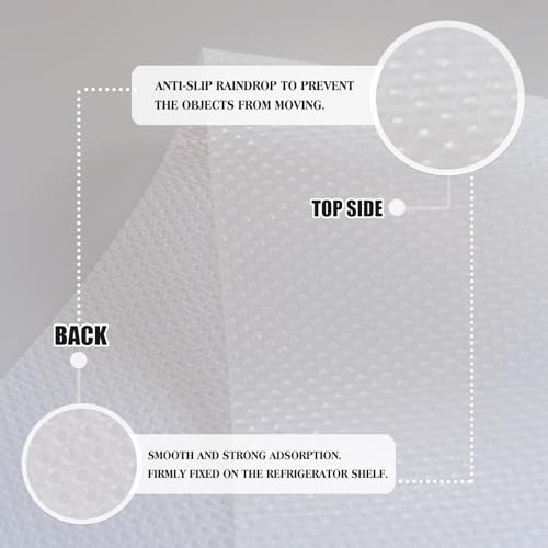 Daixers 10Pcs Refrigerator Liners, Washable Fridge Liner Shelf Mats Refrigerator Pads for Cupboard Cabinet Drawer Home Kitchen Accessories Organization (Clear) - Image 5