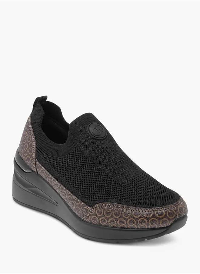 سيليست Women's Logo Detail Slip-On Sneakers