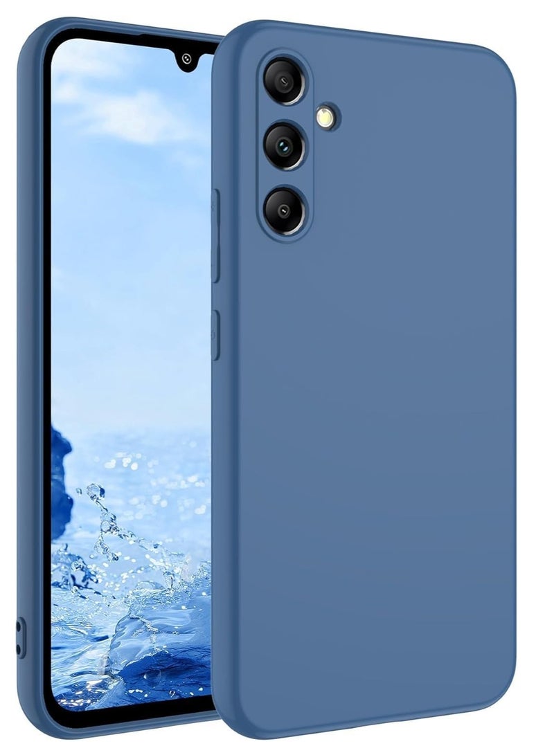 Samsung Galaxy A55 5G Jelly  Case Cover Soft Silicone Slim fit TPU Case Light weight Back Cover Matte Finish Shockproof Cover Anti fingerprint Case Designed For A55 5G Blue