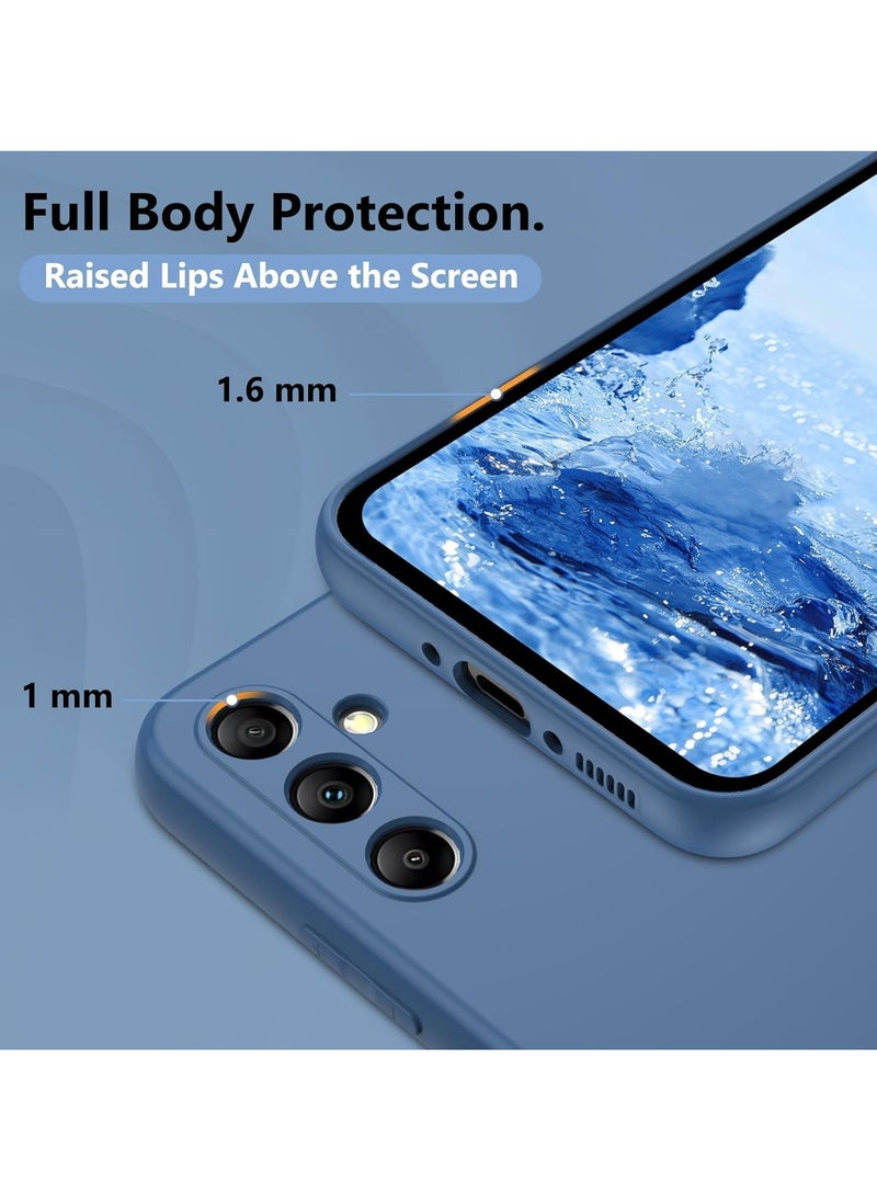 Samsung Galaxy A55 5G Jelly  Case Cover Soft Silicone Slim fit TPU Case Light weight Back Cover Matte Finish Shockproof Cover Anti fingerprint Case Designed For A55 5G Blue