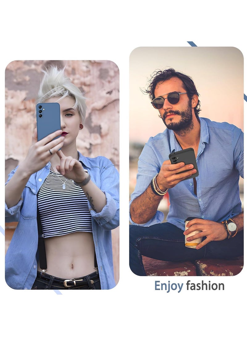 Samsung Galaxy A55 5G Jelly  Case Cover Soft Silicone Slim fit TPU Case Light weight Back Cover Matte Finish Shockproof Cover Anti fingerprint Case Designed For A55 5G Blue