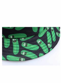 Excefore Bucket Hat, Cartoon Cucumber Print Hat, Reversible Summer Sun Cap for Women Men Outdoor Travel  - Image 2
