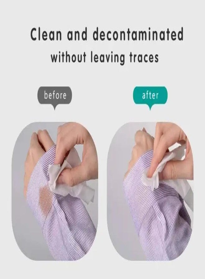 Hatanu Mall Multipurpose Stain Remover Wipes (80 Pcs) | Convenient and Effective Stain Cleaning Instant Stain Remover for Cotton, Linen, Polyester, Blended Fabric, Denim, Down Jacket etc - Image 5